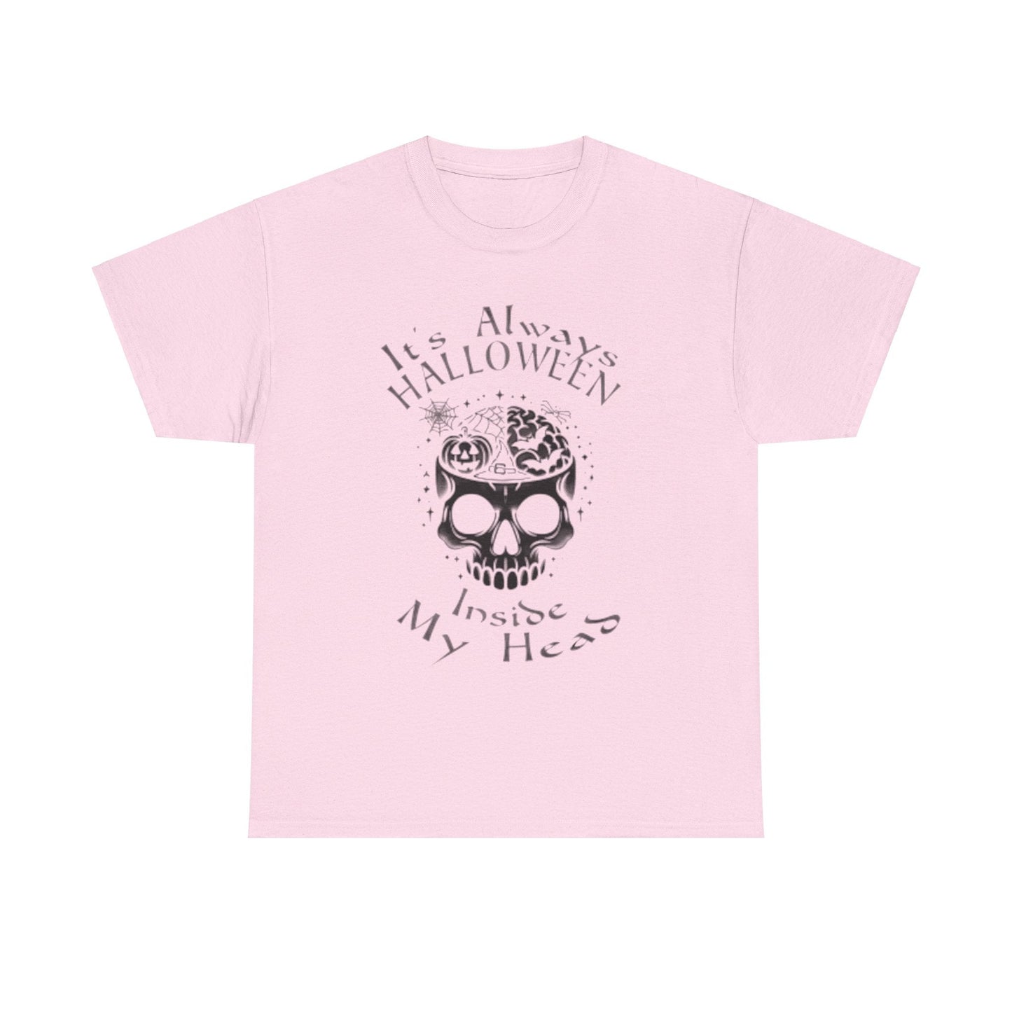 It's Always Halloween Inside My Head Tee ShirtT - ShirtVTZdesignsLight PinkSbatsCrew neckDTG