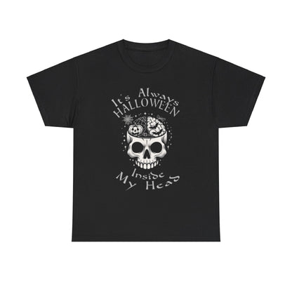 It's Always Halloween Inside My Head Tee ShirtT - ShirtVTZdesignsBlackSbatsCrew neckDTG