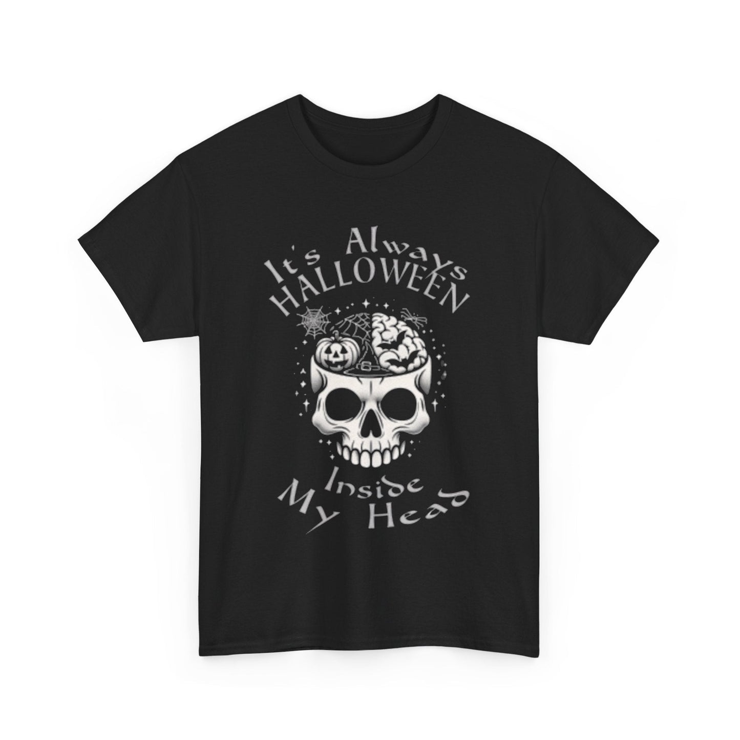 It's Always Halloween Inside My Head Tee ShirtT - ShirtVTZdesignsForest GreenSbatsCrew neckDTG