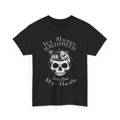 It's Always Halloween Inside My Head Tee ShirtT - ShirtVTZdesignsForest GreenSbatsCrew neckDTG