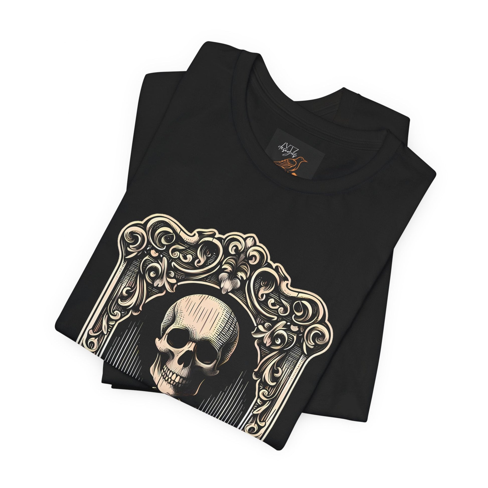 It's Spooky Time Skeleton Portrait Tee ShirtT - ShirtVTZdesignsTanXSclothingCottonCrew neck