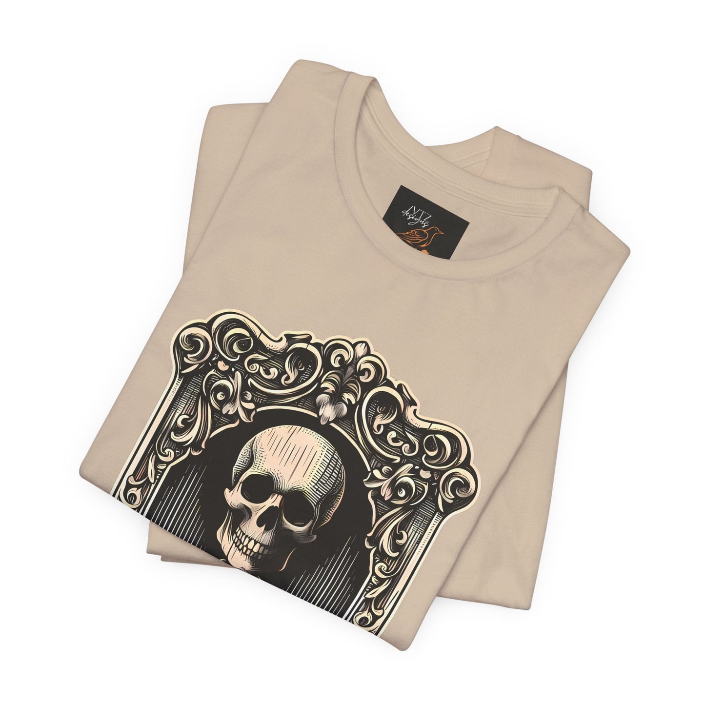 It's Spooky Time Skeleton Portrait Tee ShirtT - ShirtVTZdesignsTanXSclothingCottonCrew neck