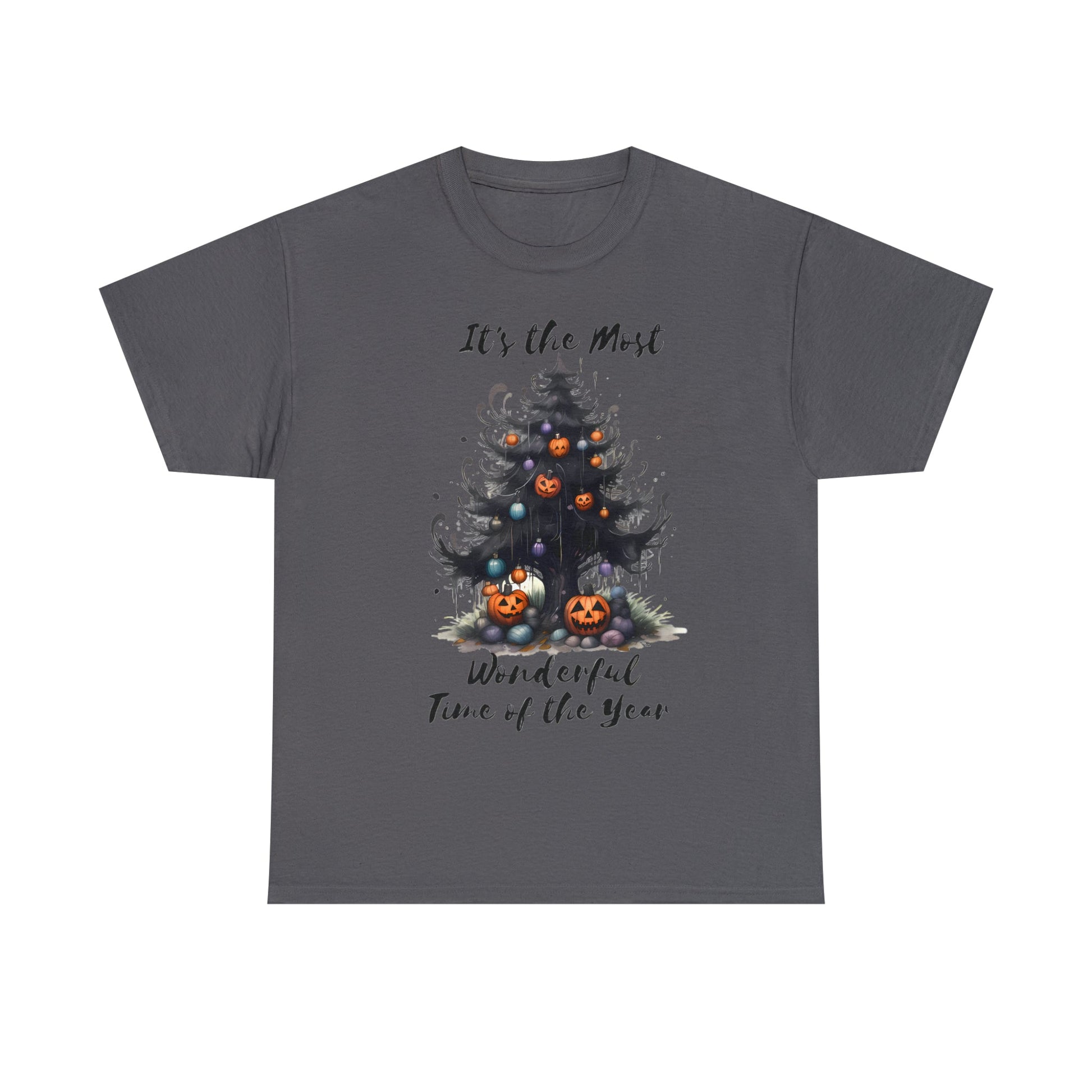 It's The Most Wonderful Time of the Year Halloween Tee ShirtT - ShirtVTZdesignsCharcoalSautumnclothingCrew neck