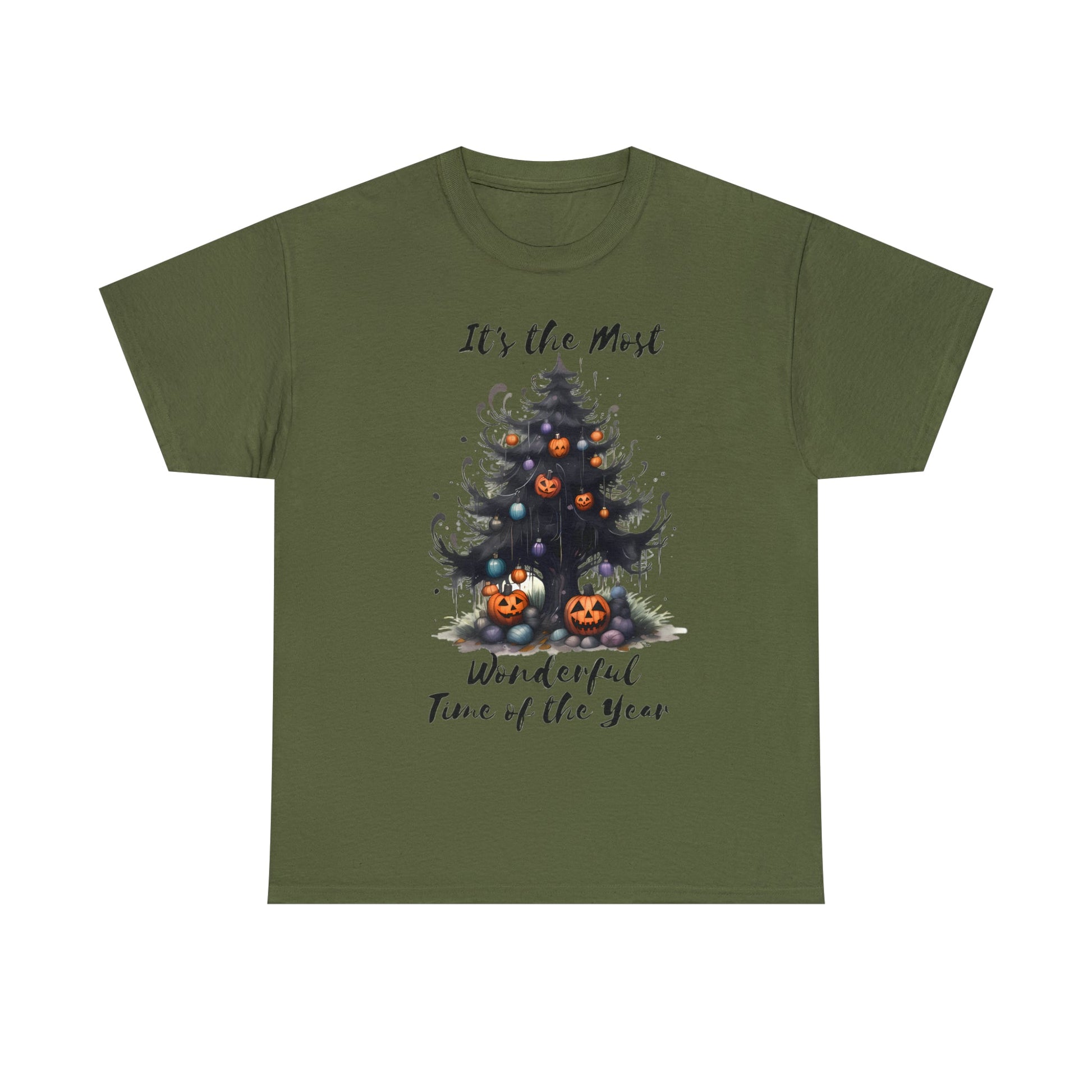 It's The Most Wonderful Time of the Year Halloween Tee ShirtT - ShirtVTZdesignsMilitary GreenSautumnclothingCrew neck