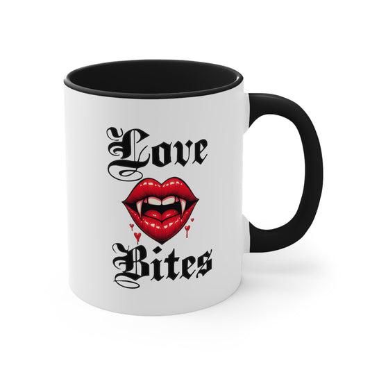 Love Bites Accent Coffee Mug, 11ozMugVTZdesignsBlack11oz11 oz11ozaccent mug