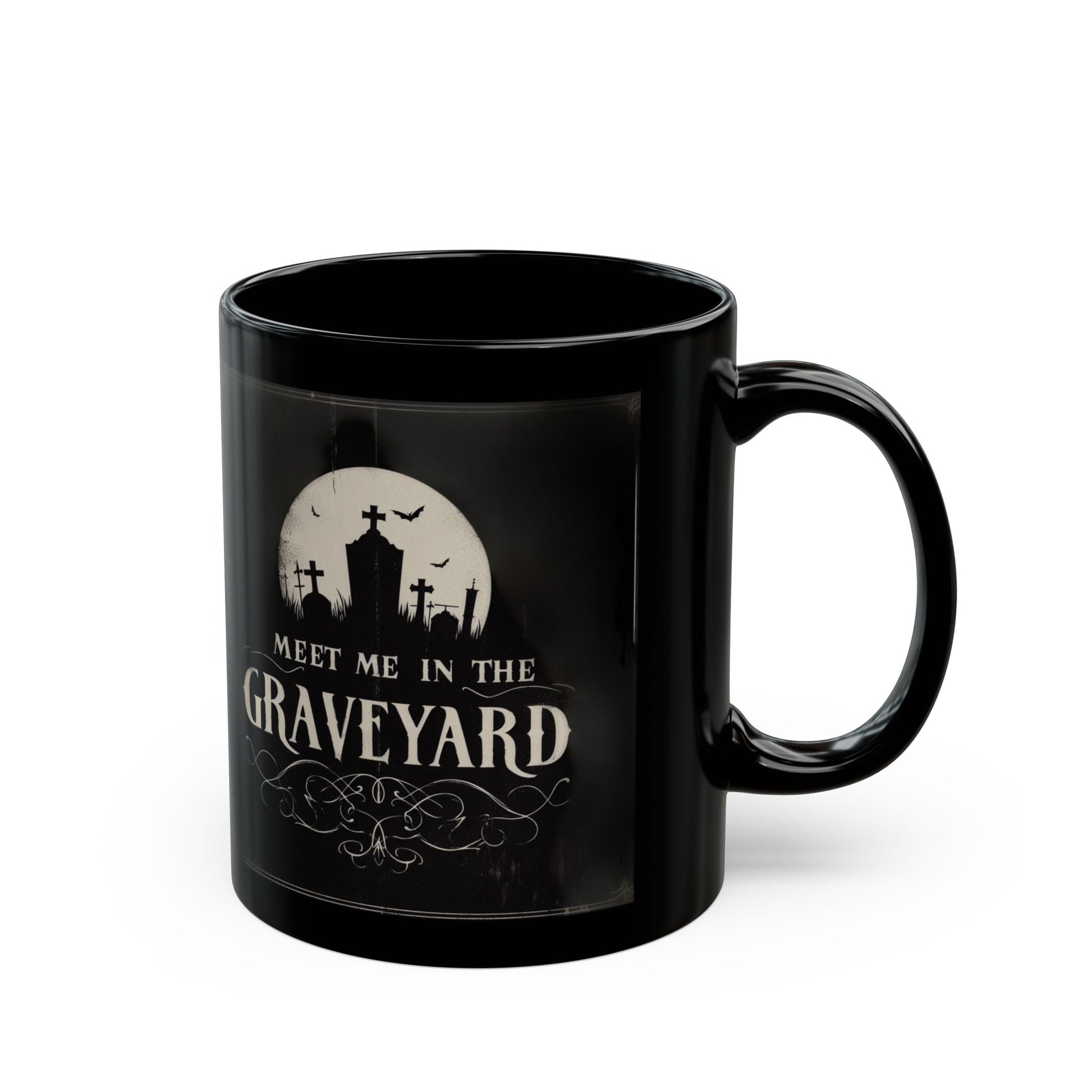 Meet Me In The Graveyard MugMugVTZdesigns11oz11ozBack - to - SchoolBlack base