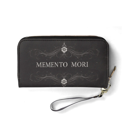 Memento Mori Leather WalletVTZdesignsBlack365gothgothic