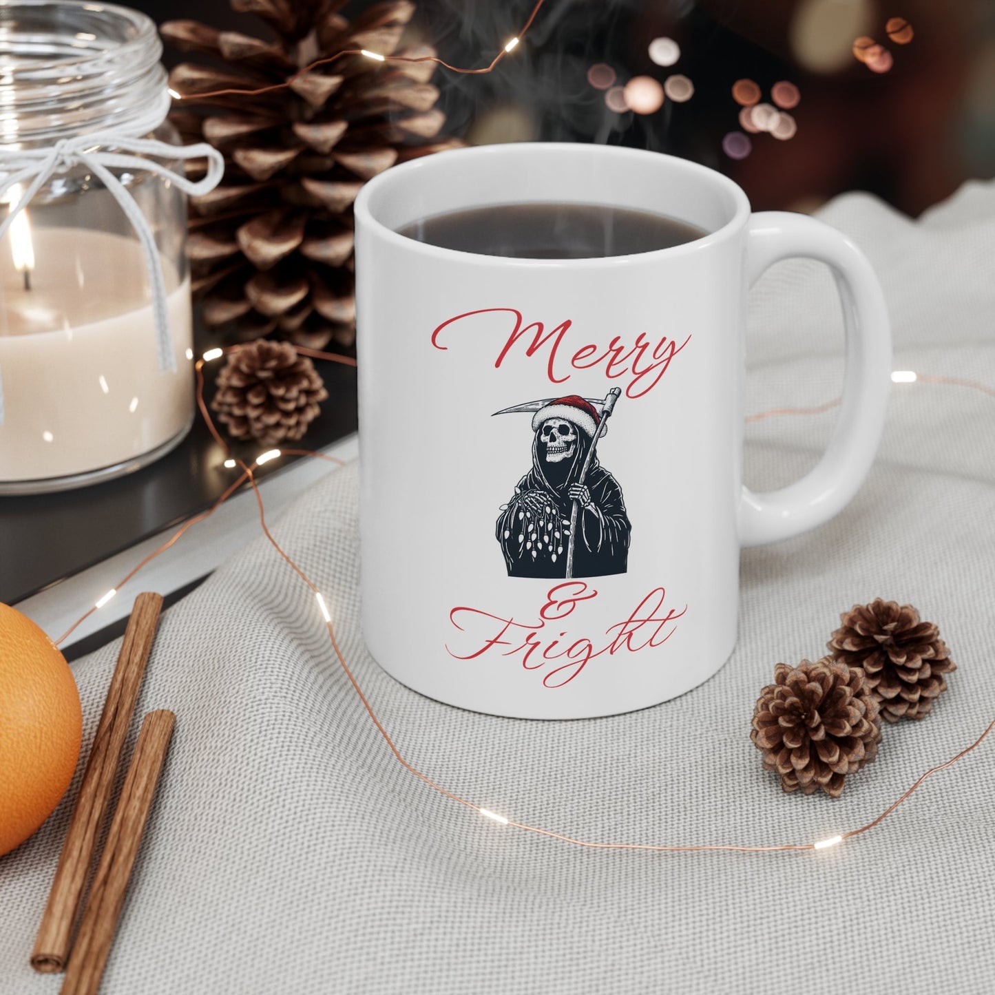 Merry and Fright Ceramic Mug 11ozMugVTZdesigns11oz11ozchristmasCoffee Mugs