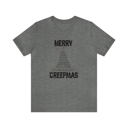 Merry Creepmas Short Sleeve Tee ShirtT - ShirtVTZdesignsDeep HeatherXSchristmasclothingCotton