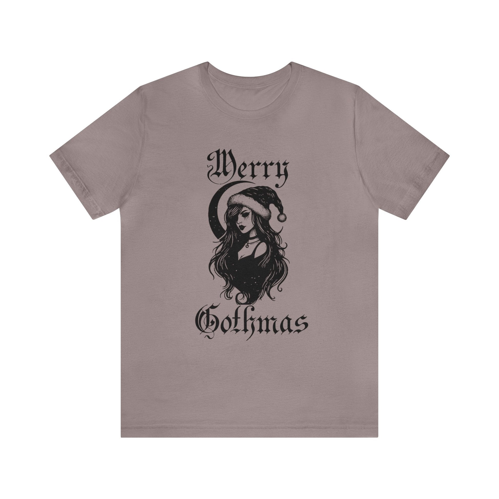 Merry Gothmas Short Sleeve Tee ShirtT - ShirtVTZdesignsPebble BrownXSchristmasclothingCotton