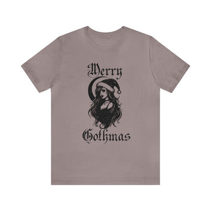 Merry Gothmas Short Sleeve Tee ShirtT - ShirtVTZdesignsPebble BrownXSchristmasclothingCotton