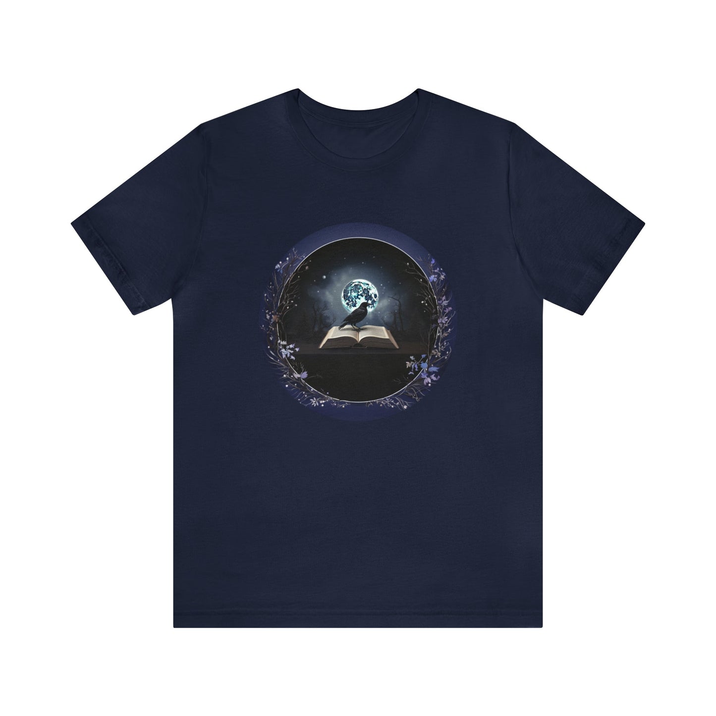 Midnight Raven Tee ShirtT - ShirtVTZdesignsNavyXSbookCottonCrew neck