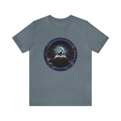 Midnight Raven Tee ShirtT - ShirtVTZdesignsHeather SlateXSbookCottonCrew neck