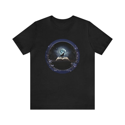 Midnight Raven Tee ShirtT - ShirtVTZdesignsSolid Black BlendXSbookCottonCrew neck