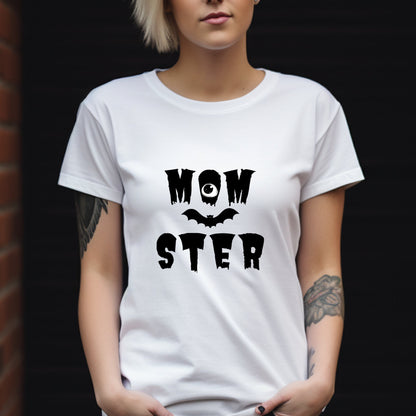 Momster Women's Jersey Tee ShirtT - ShirtVTZdesignsBlackXSCottoncreepyCrew neck