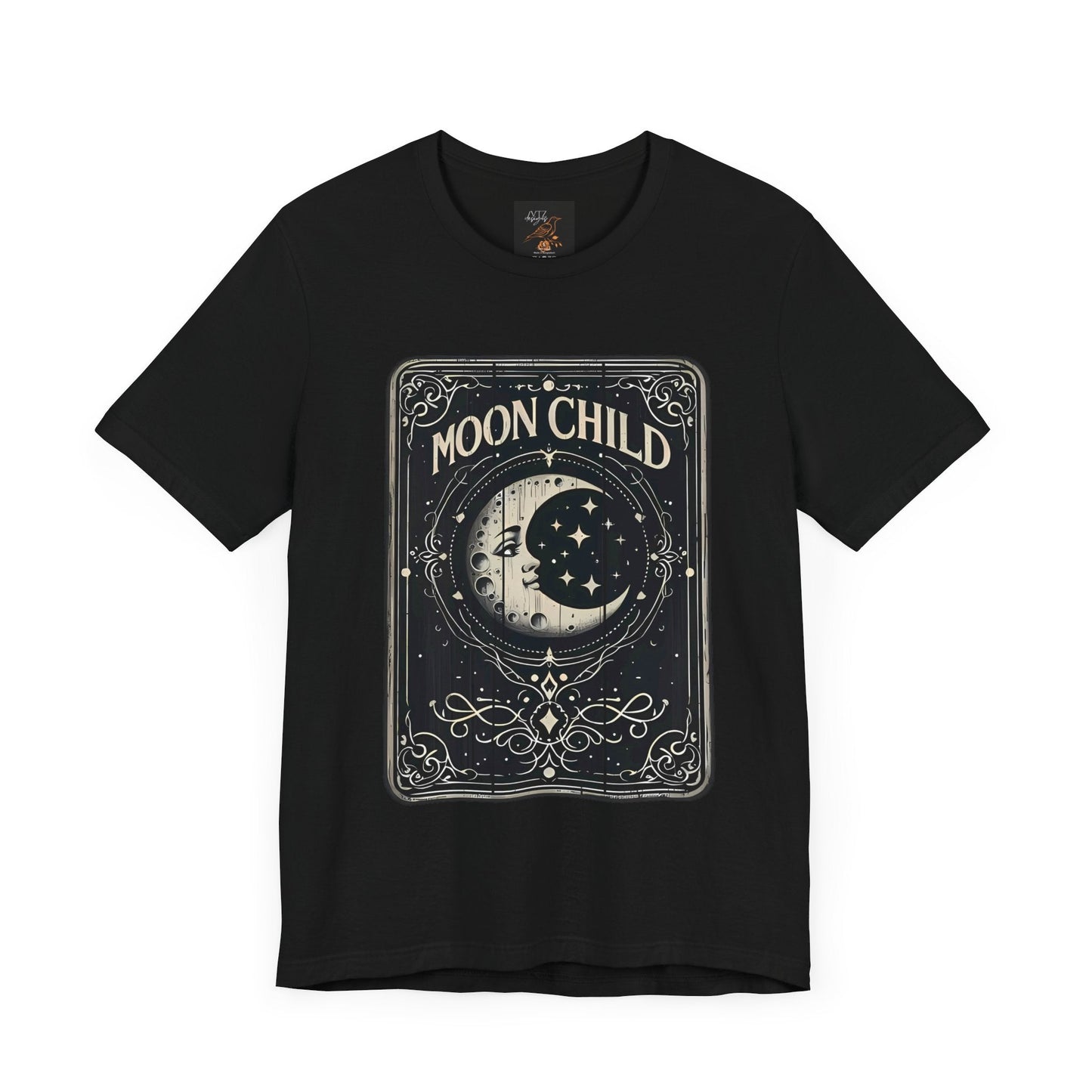 Moon Child Tee ShirtT - ShirtVTZdesignsBlackXSCottonCrew neckDTG