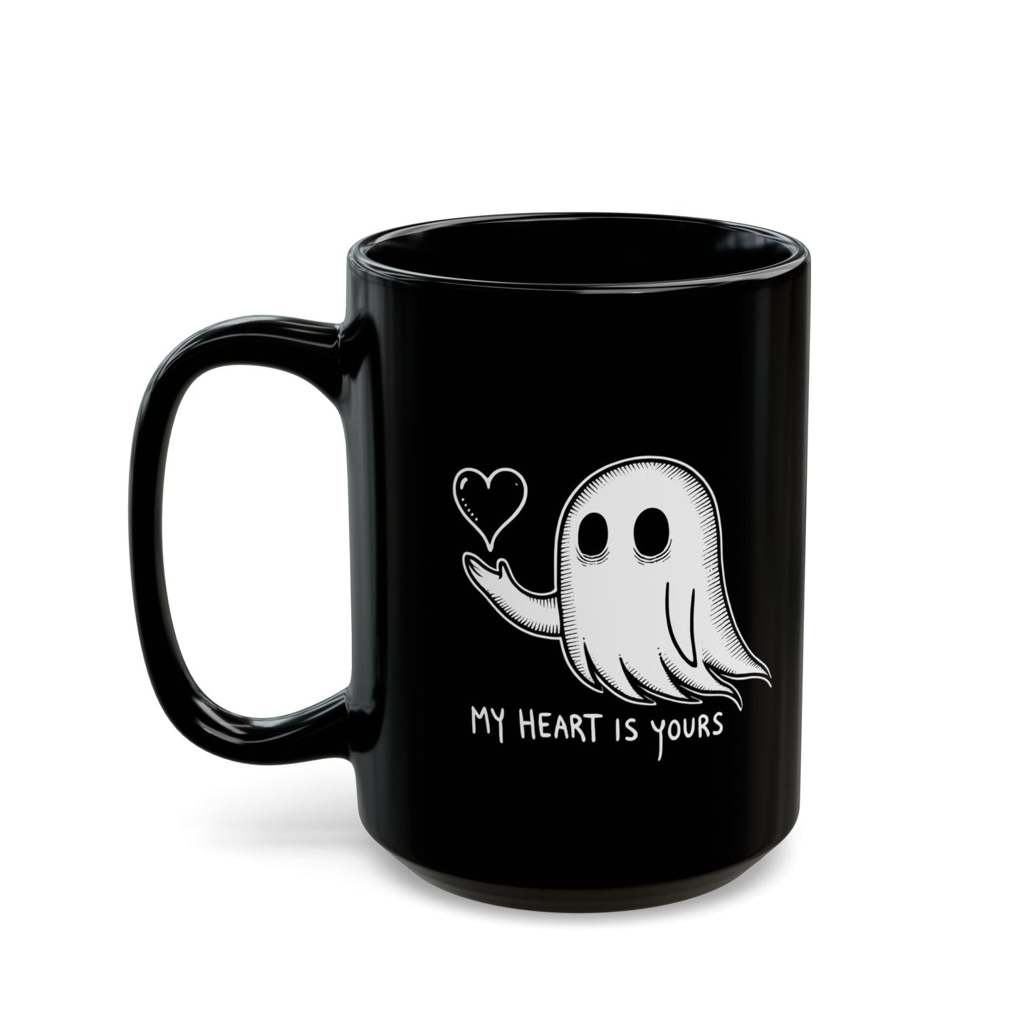 My Heart Is Yours Coffee MugMugVTZdesigns15oz11ozBack - to - SchoolBlack base