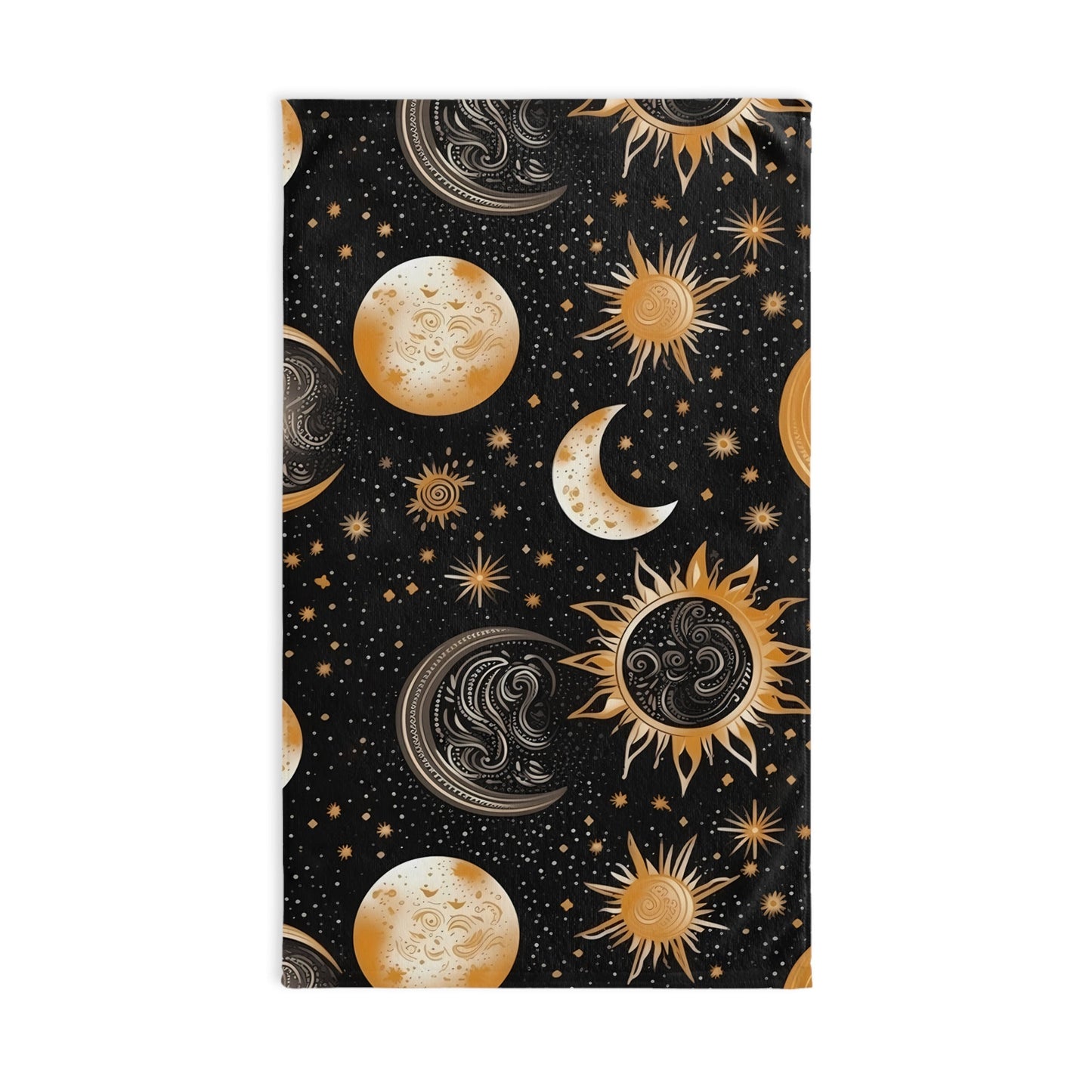 Mystical Celestial Print Hand TowelHome DecorVTZdesignsWhite base28" × 16"BathBathroomhalloween