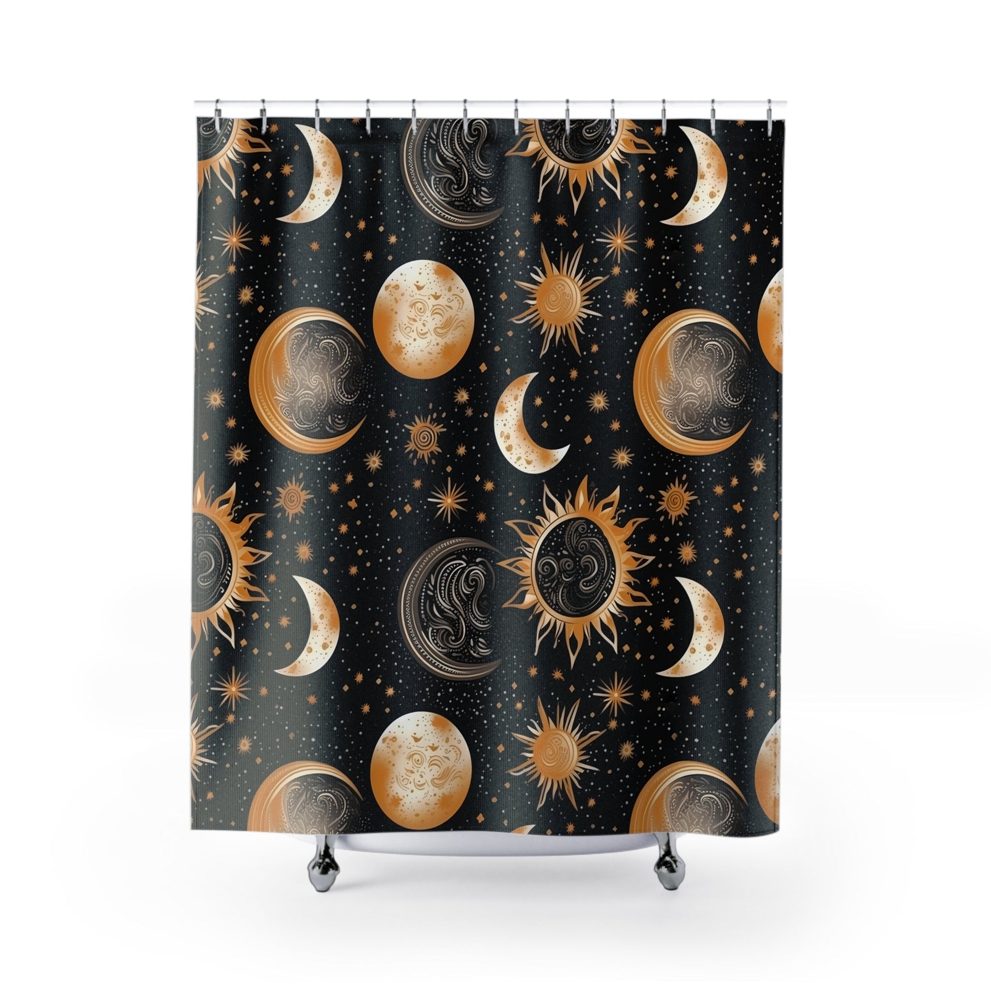 Mystical Celestial Print Shower CurtainHome DecorVTZdesigns71" × 74"BathBathroomhalloween