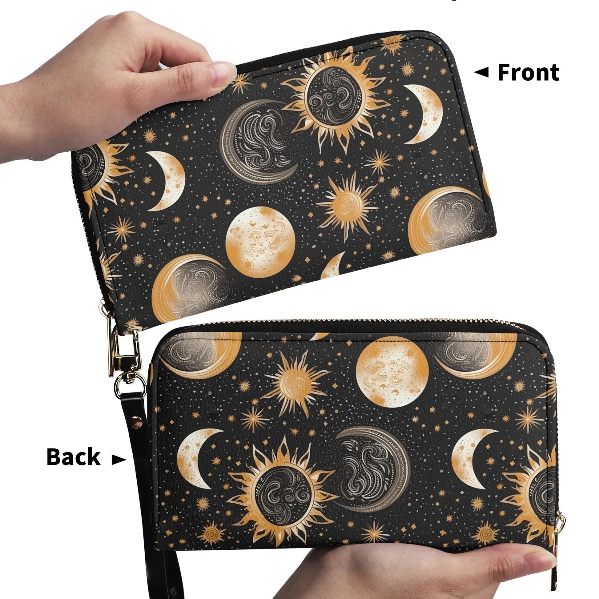 Mystical Leather WalletVTZdesignsmoonsmysticalstars