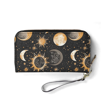 Mystical Leather WalletVTZdesignsmoonsmysticalstars