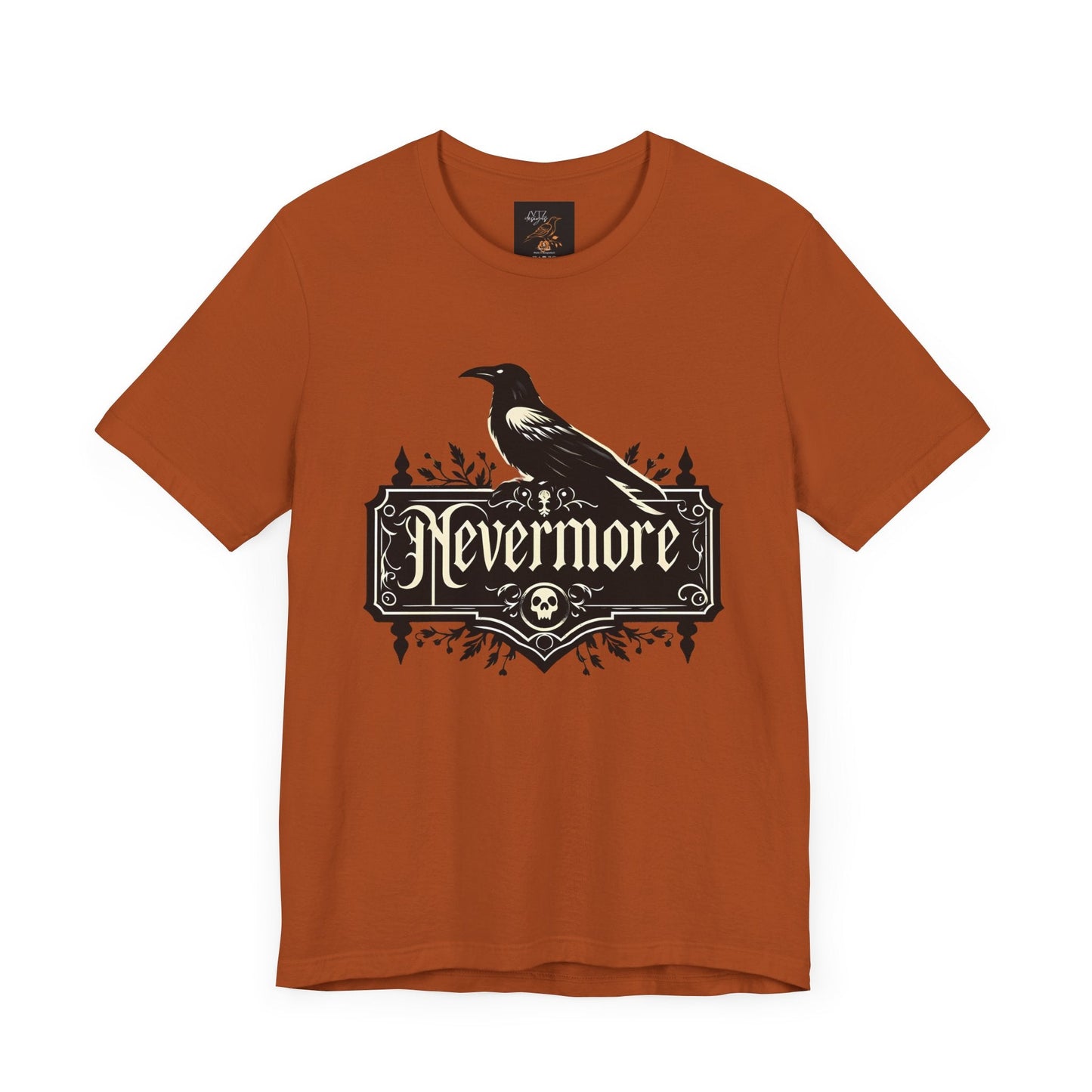 Nevermore Raven Short Sleeve Tee ShirtT - ShirtVTZdesignsAutumnXSautumnclothesclothing