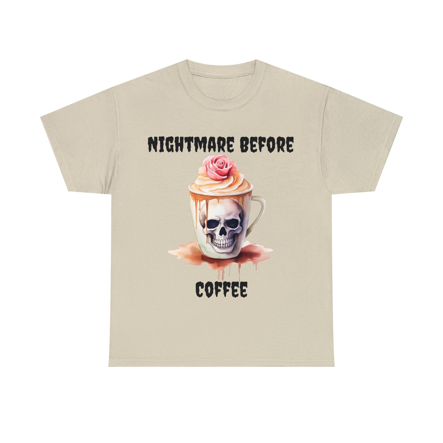 Nightmare Before Coffee Tee ShirtT - ShirtVTZdesignsSandS2 day deliverycoffeeCrew neck