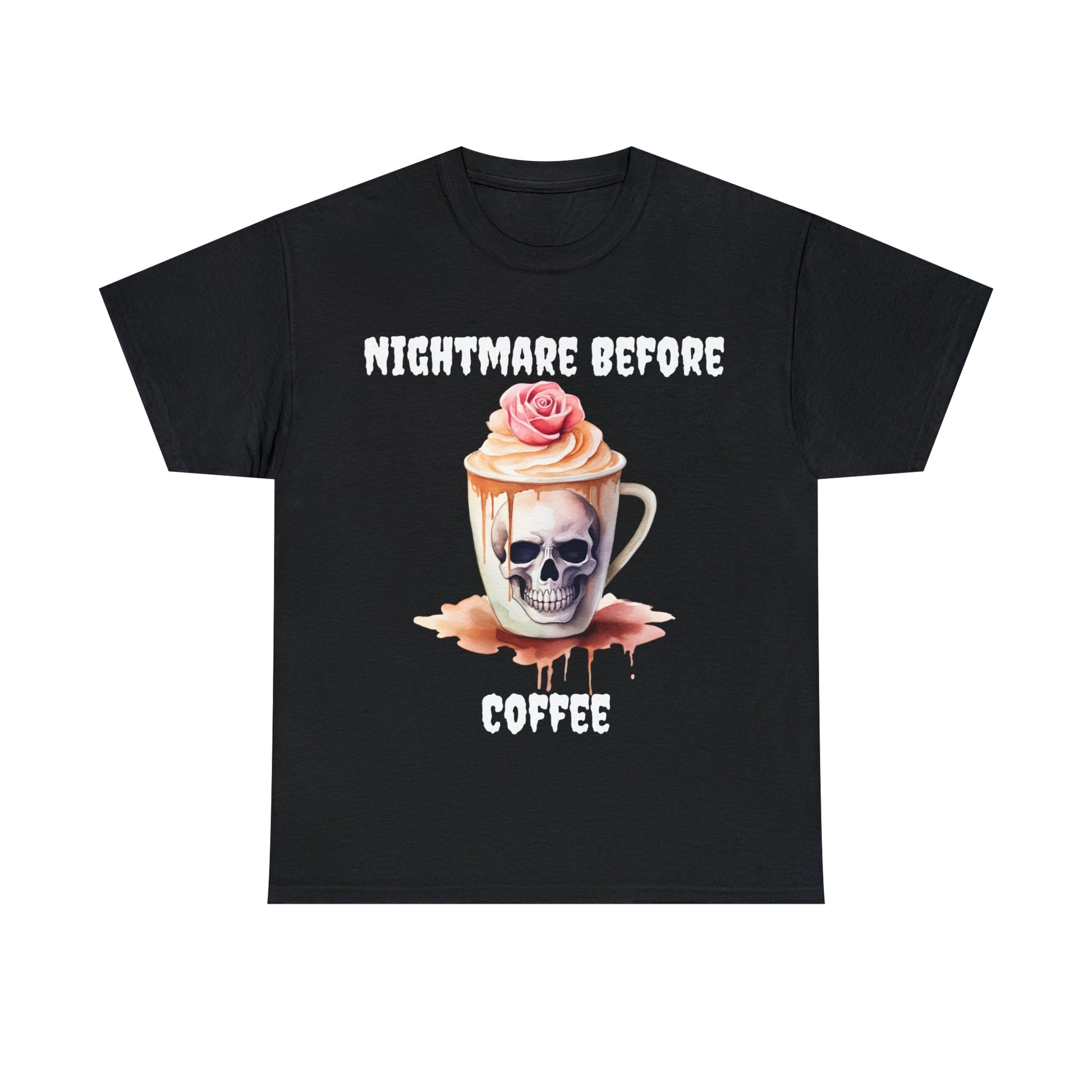 Nightmare Before Coffee Tee ShirtT - ShirtVTZdesignsBlackS2 day deliverycoffeeCrew neck