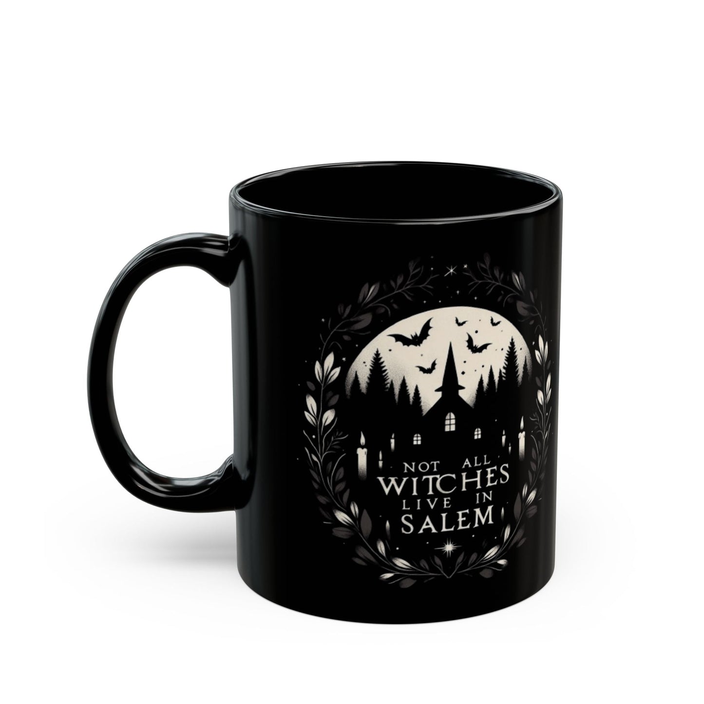 Not All Witches Live In Salem MugMugVTZdesigns11oz11ozBlack baseblack mug