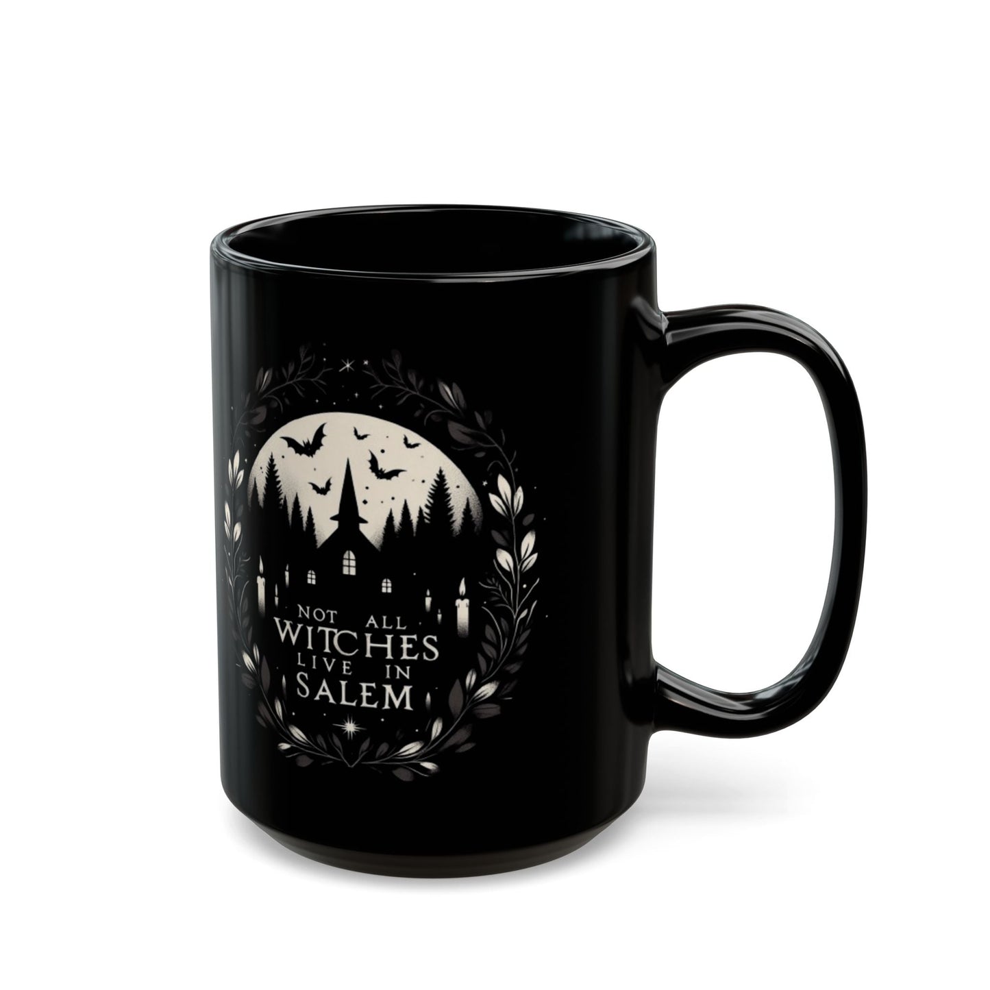 Not All Witches Live In Salem MugMugVTZdesigns11oz11ozBlack baseblack mug