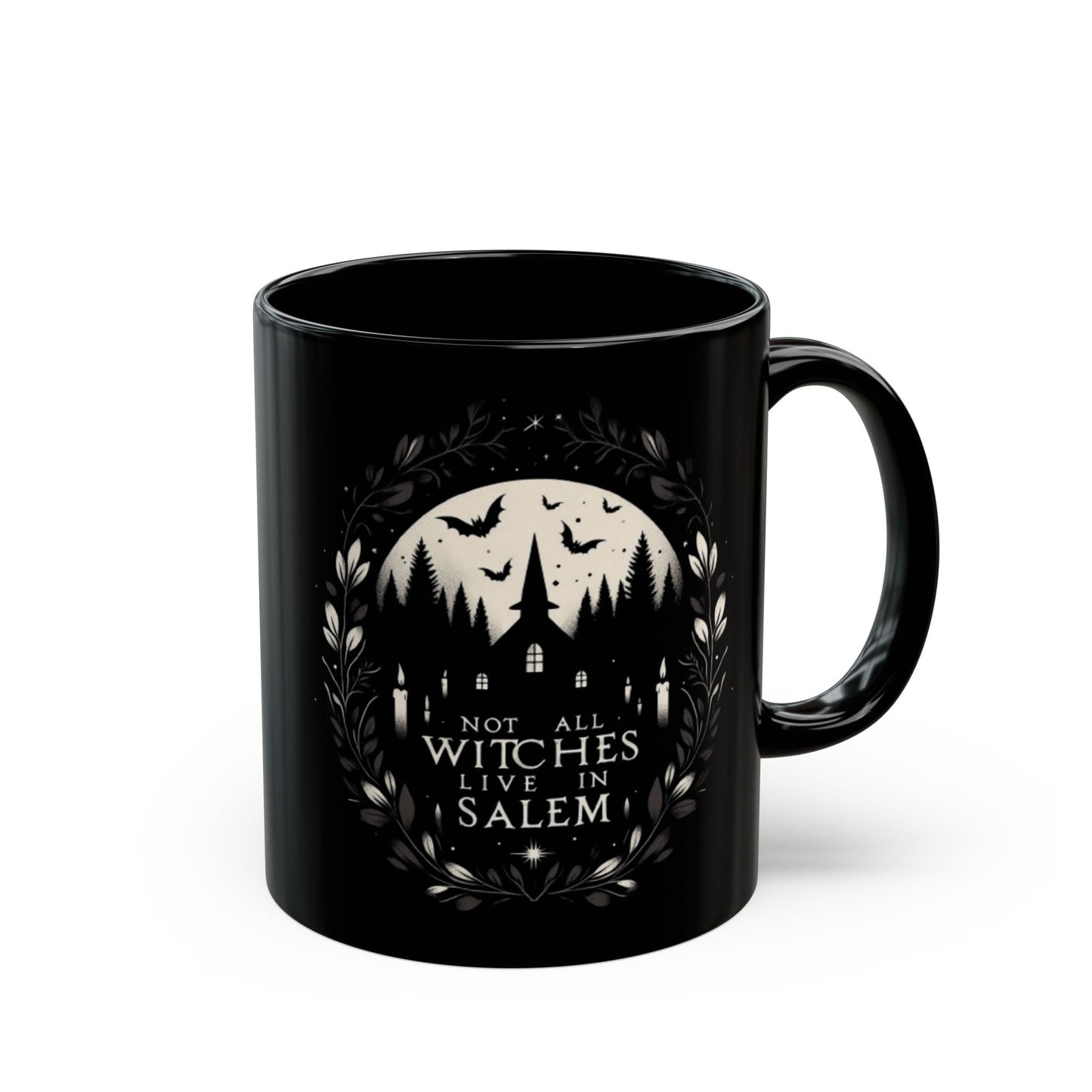 Not All Witches Live In Salem MugMugVTZdesigns11oz11ozBlack baseblack mug