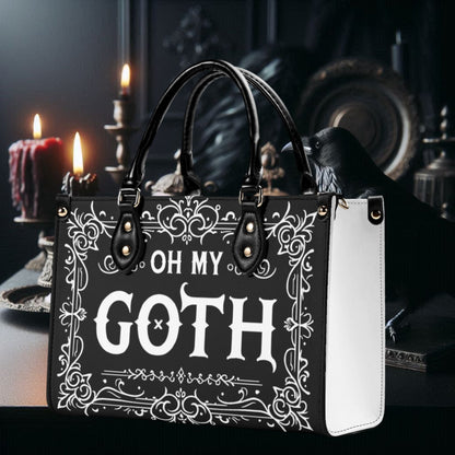 Oh My Goth HandbagAccessoriesVTZdesignsBlackSaccessoriesbaroqueblack and white