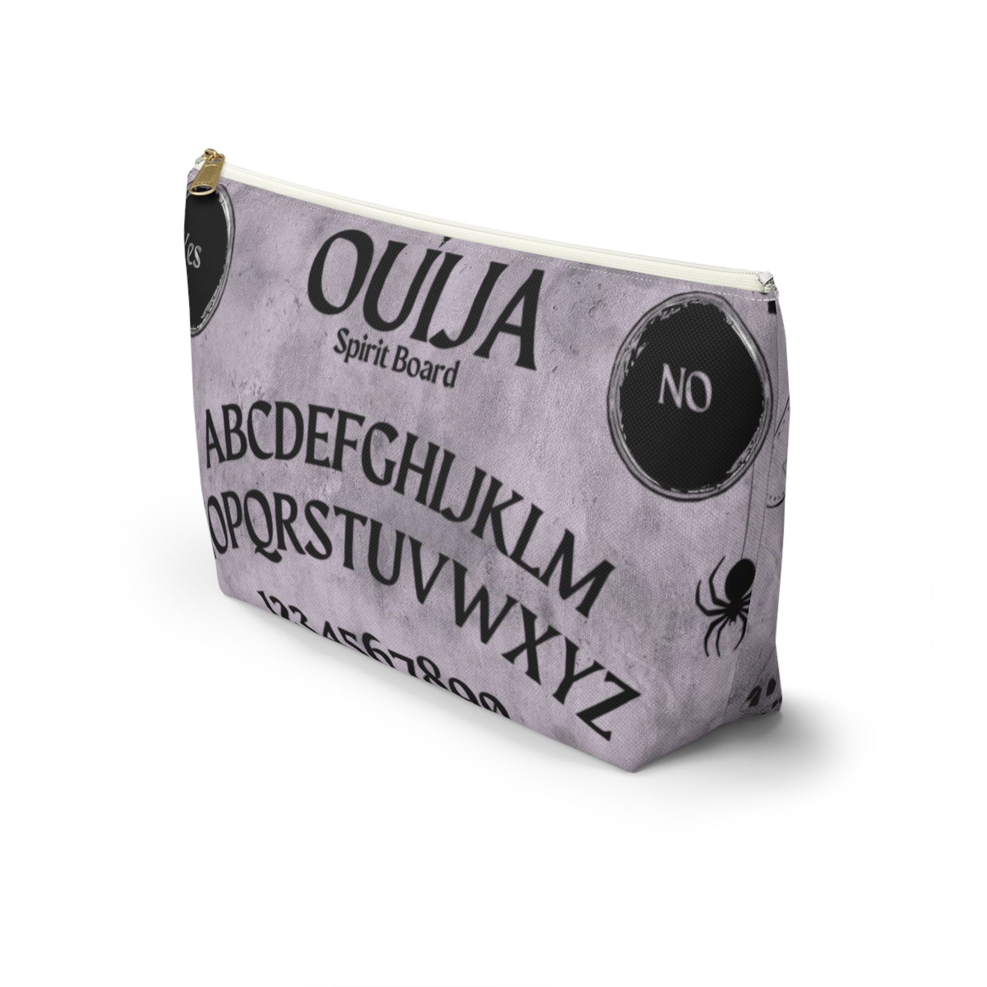 Ouija Accessory Pouch Cosmetic BagBagsVTZdesignsLargeWhite zipperAccessoriesAll Over PrintAssembled in the USA