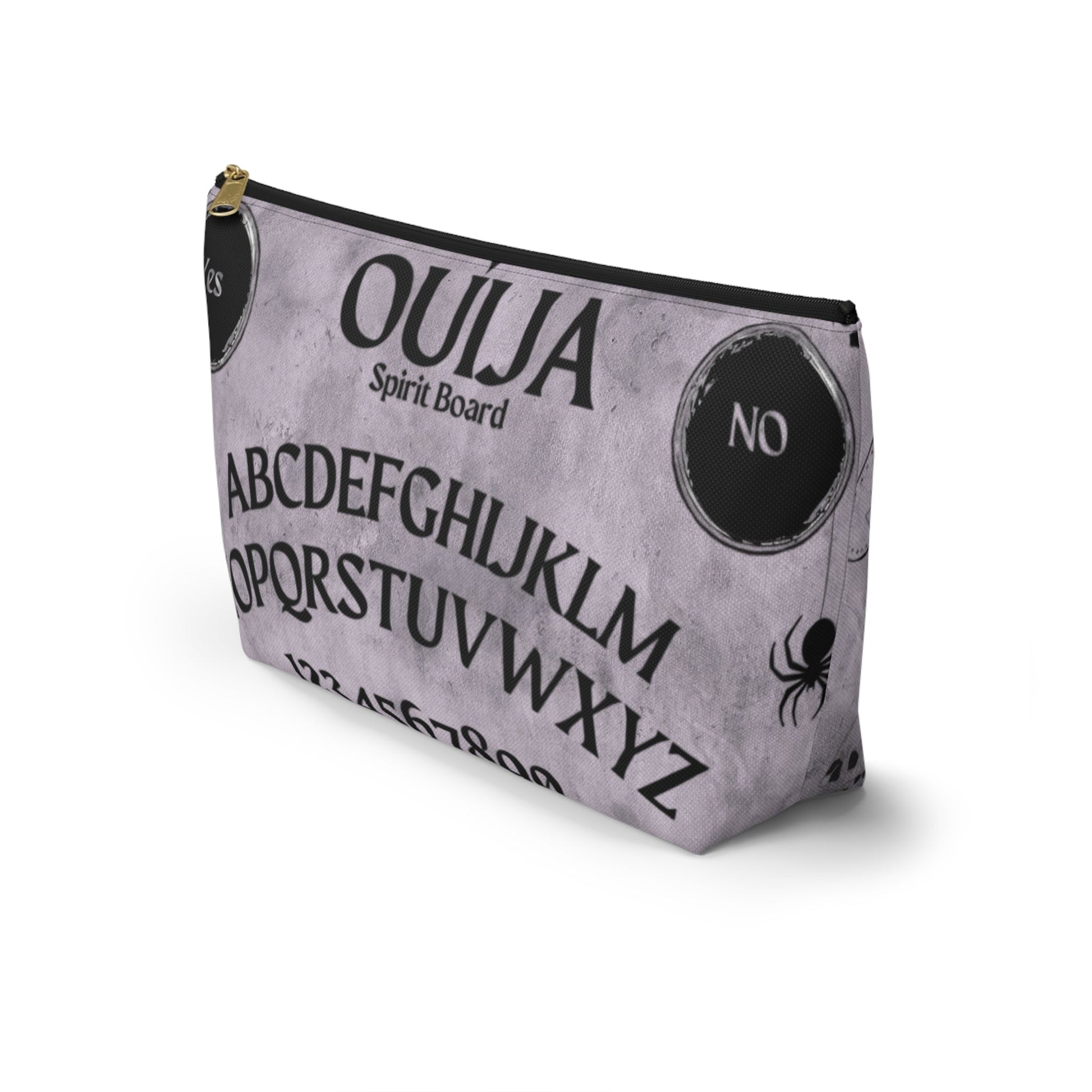 Ouija Accessory Pouch Cosmetic BagBagsVTZdesignsLargeWhite zipperAccessoriesAll Over PrintAssembled in the USA