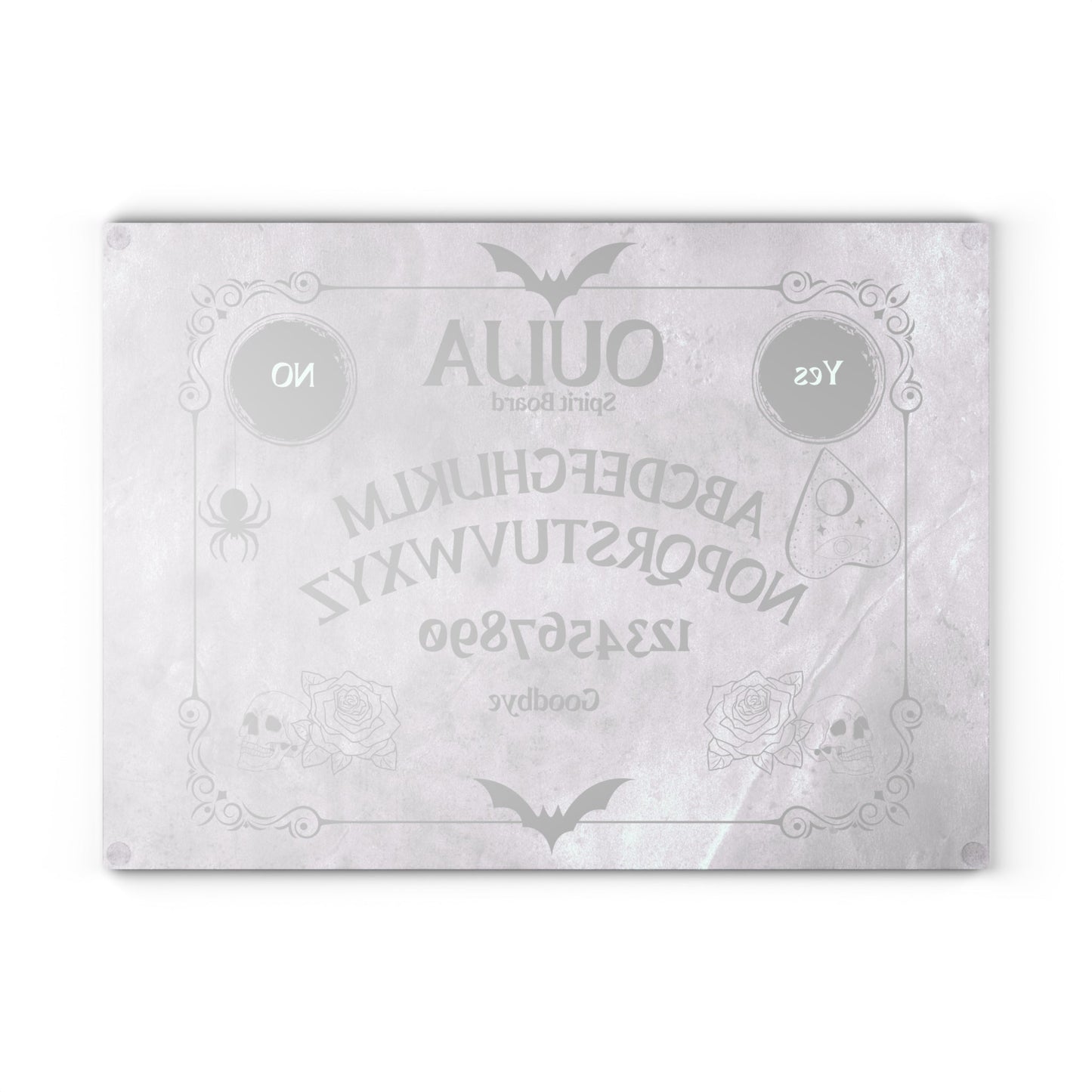 Ouija Board Glass Cutting BoardHome DecorVTZdesigns8" x 11"RectangleAccessoriesCookingGlass