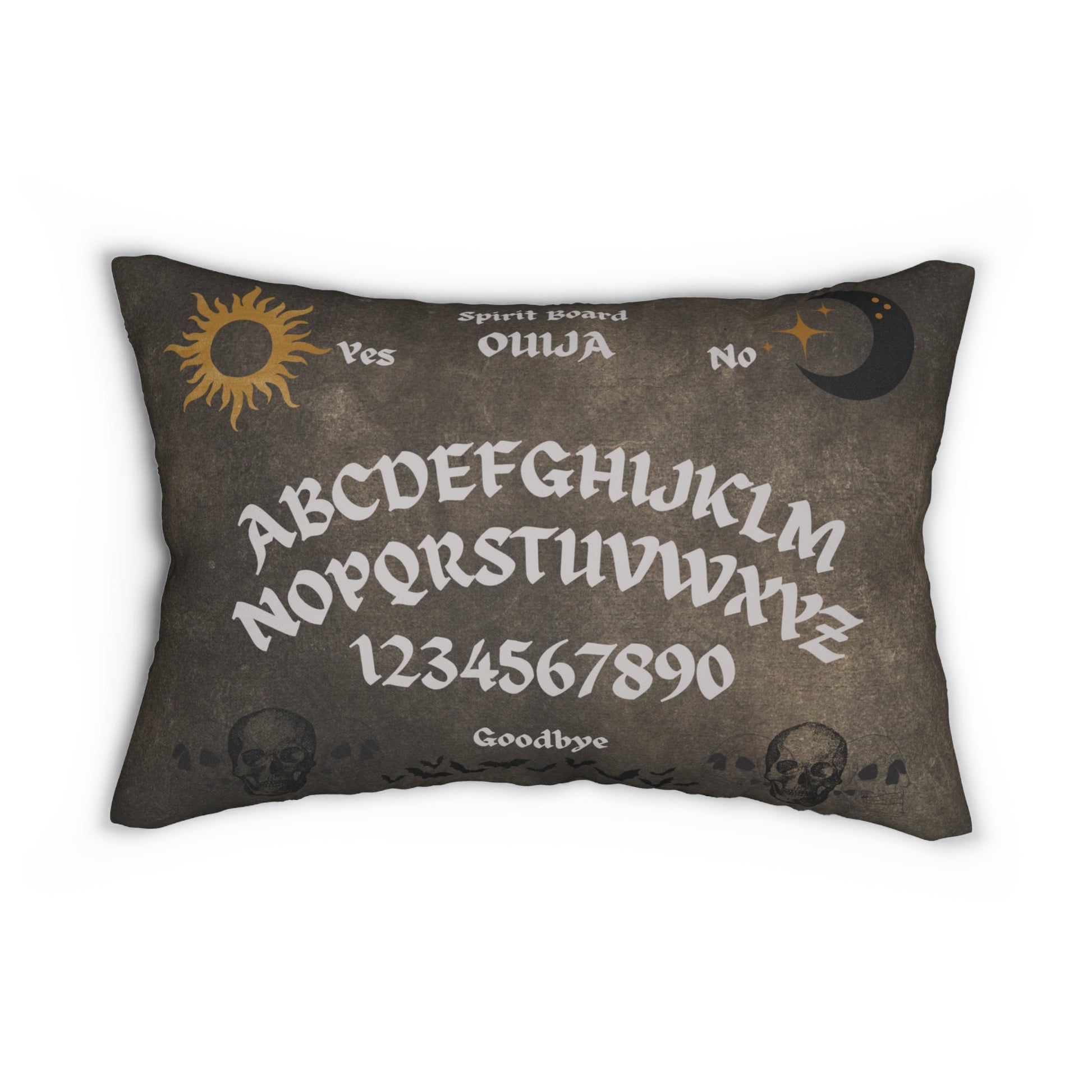 Ouija Spirit Board Lumbar Throw PillowHome DecorVTZdesigns20" × 14"All Over PrintAOPBed