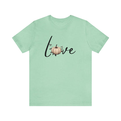 Pumpkin Love Women's Jersey Tee ShirtT - ShirtVTZdesignsHeather MintXSautumnCottonCrew neck