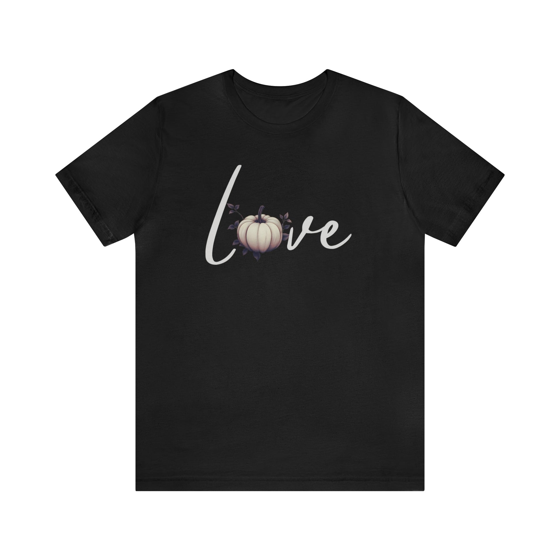 Pumpkin Love Women's Jersey Tee ShirtT - ShirtVTZdesignsBlackXSautumnCottonCrew neck