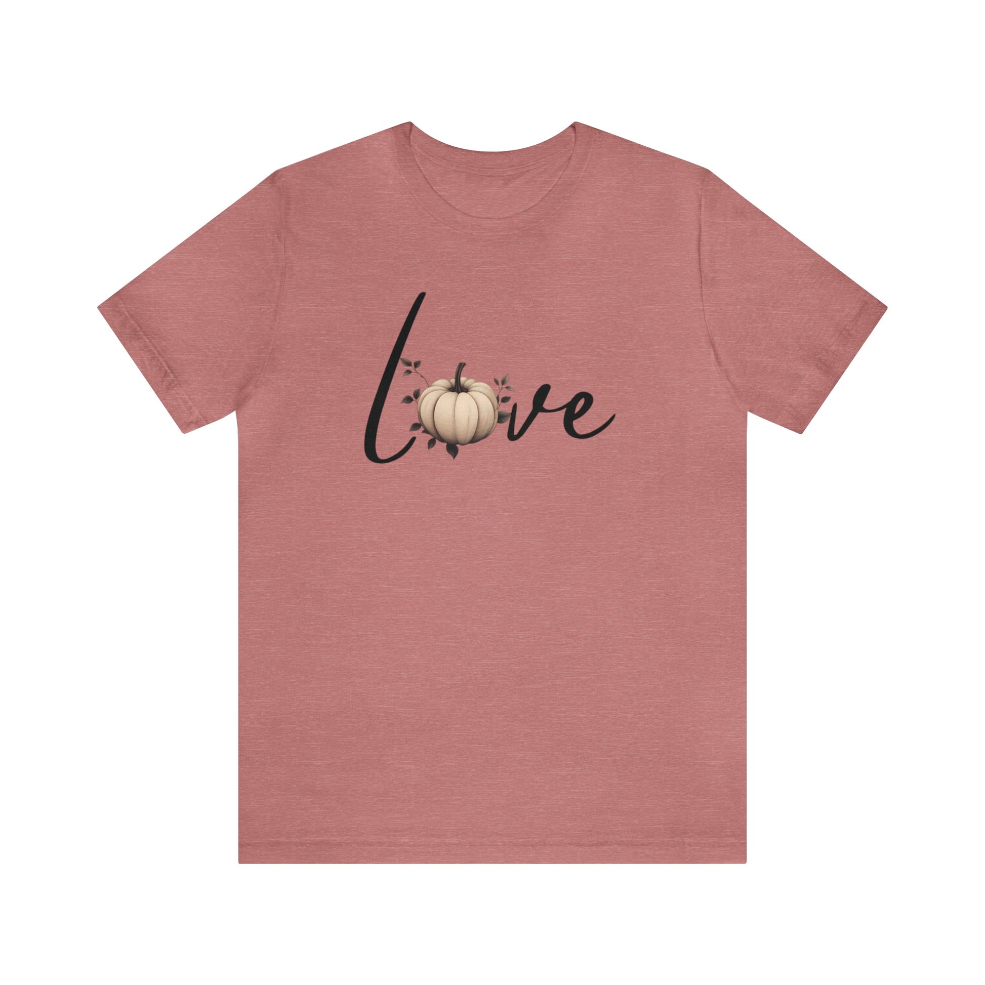 Pumpkin Love Women's Jersey Tee ShirtT - ShirtVTZdesignsHeather MauveXSautumnCottonCrew neck