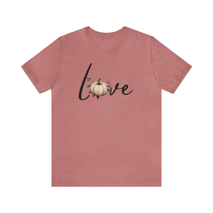 Pumpkin Love Women's Jersey Tee ShirtT - ShirtVTZdesignsHeather MauveXSautumnCottonCrew neck