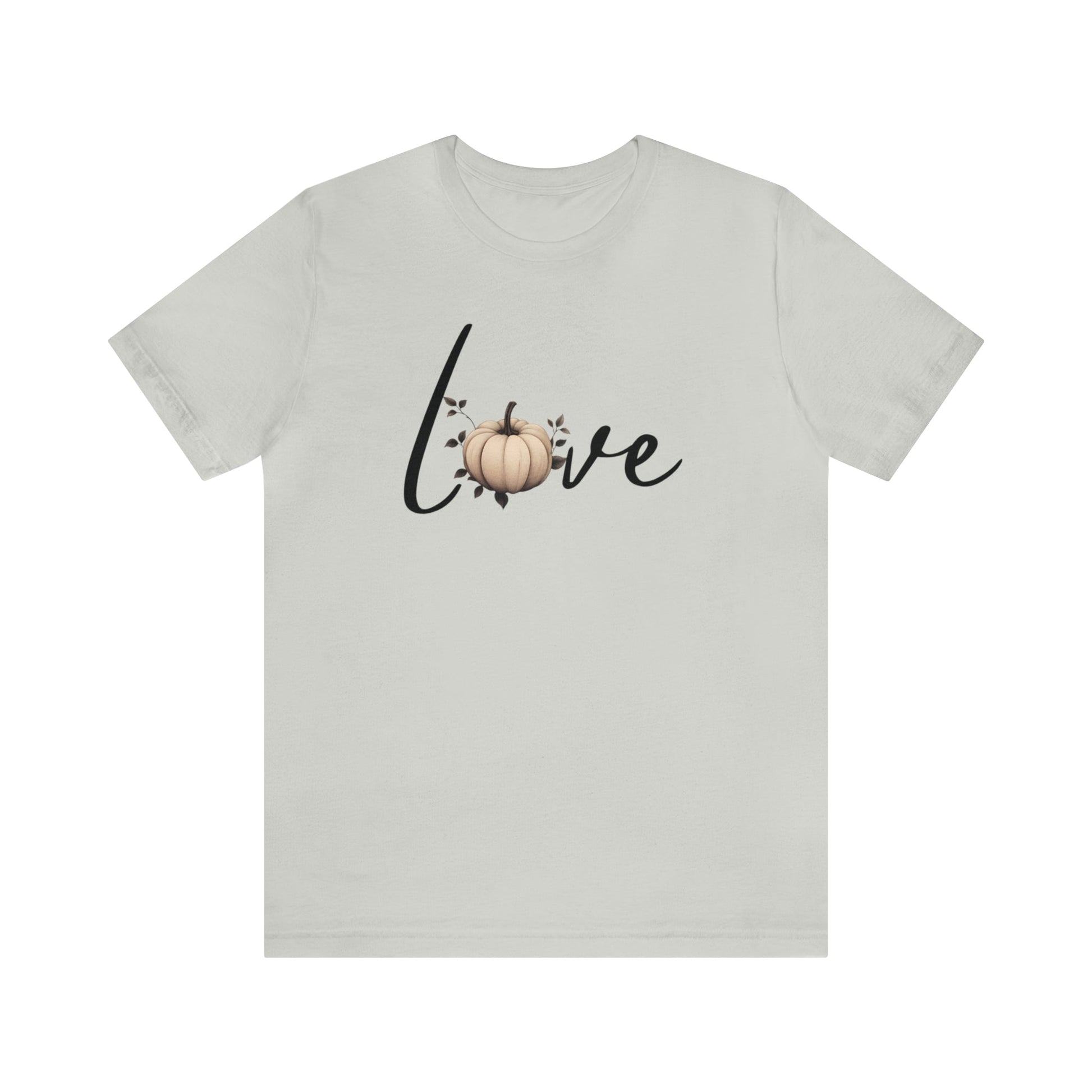 Pumpkin Love Women's Jersey Tee ShirtT - ShirtVTZdesignsSilverXSautumnCottonCrew neck