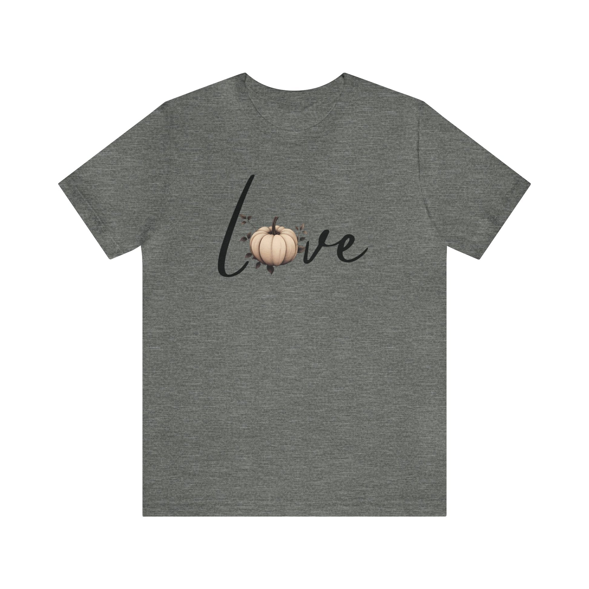 Pumpkin Love Women's Jersey Tee ShirtT - ShirtVTZdesignsDeep HeatherXSautumnCottonCrew neck