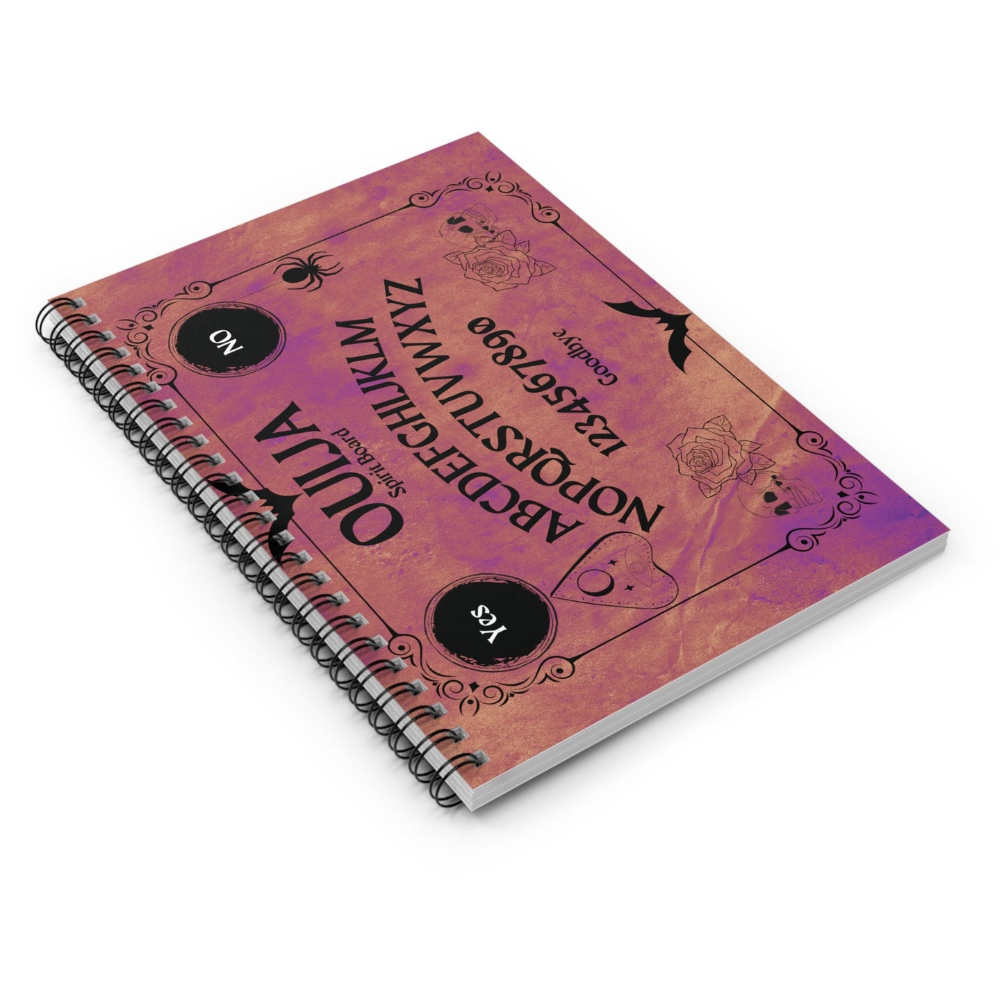 Purple and Orange Ouija Spiral NotebookPaper productsVTZdesignsOne SizehalloweenHome & LivingJournals