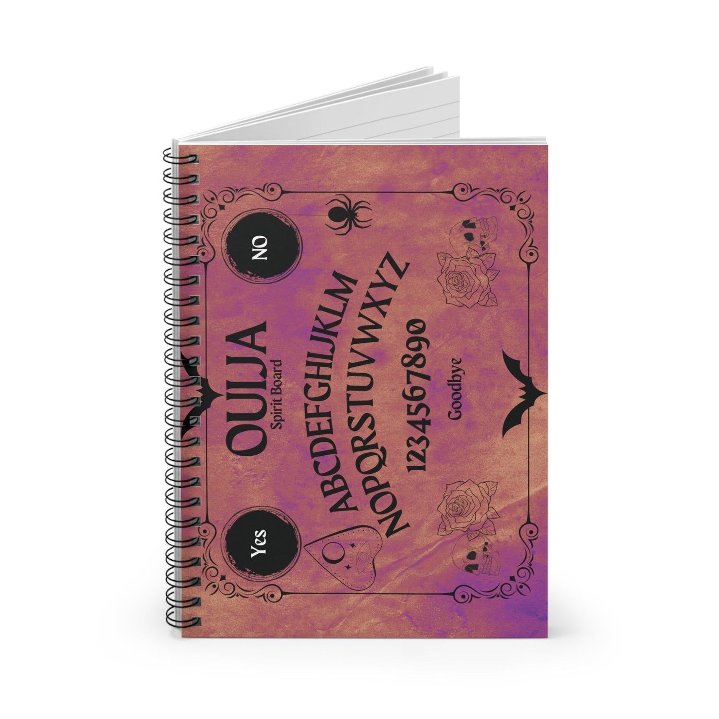 Purple and Orange Ouija Spiral NotebookPaper productsVTZdesignsOne SizehalloweenHome & LivingJournals