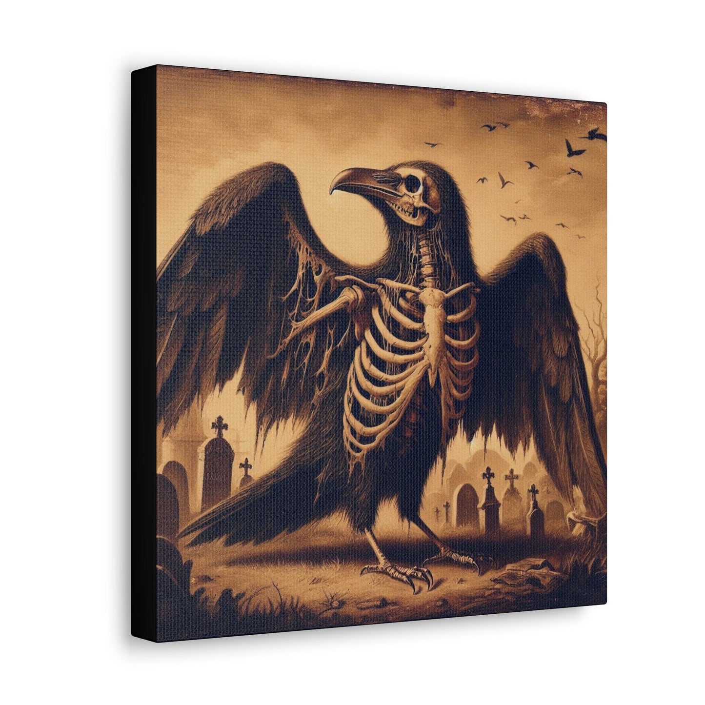 Raven Skeleton Canvas Gallery WrapCanvasVTZdesigns12″ x 12″1.25"artArt & Wall Decorart print