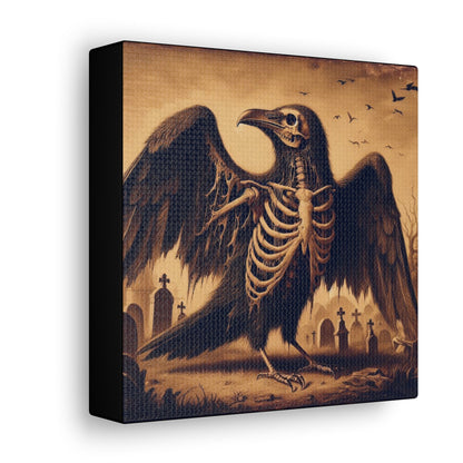 Raven Skeleton Canvas Gallery WrapCanvasVTZdesigns6″ x 6″1.25"artArt & Wall Decorart print