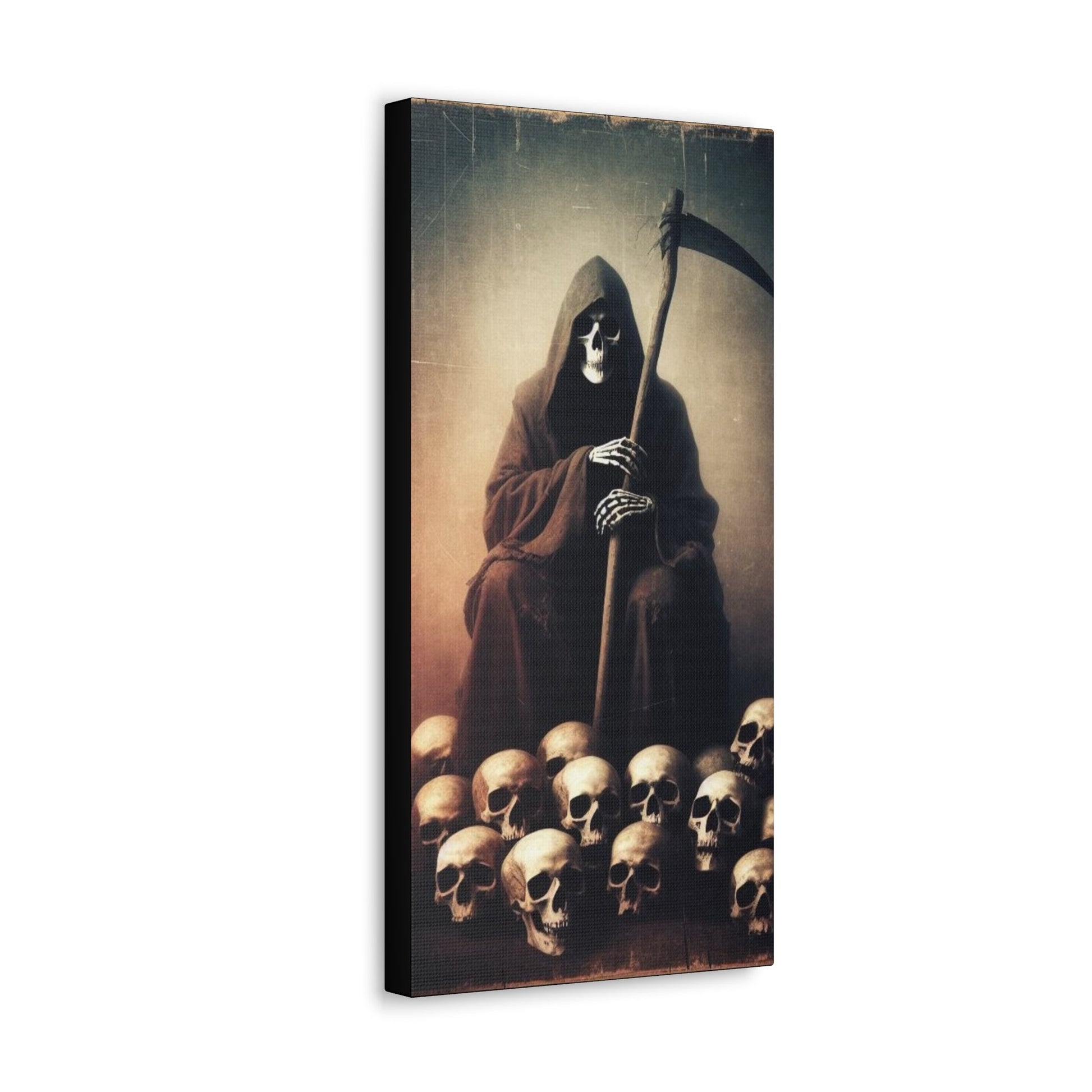 Reaper Sitting On Pile Of Skulls Canvas Gallery WrapCanvasVTZdesigns10″ x 20″1.25"Art & Wall DecorCanvascanvas art