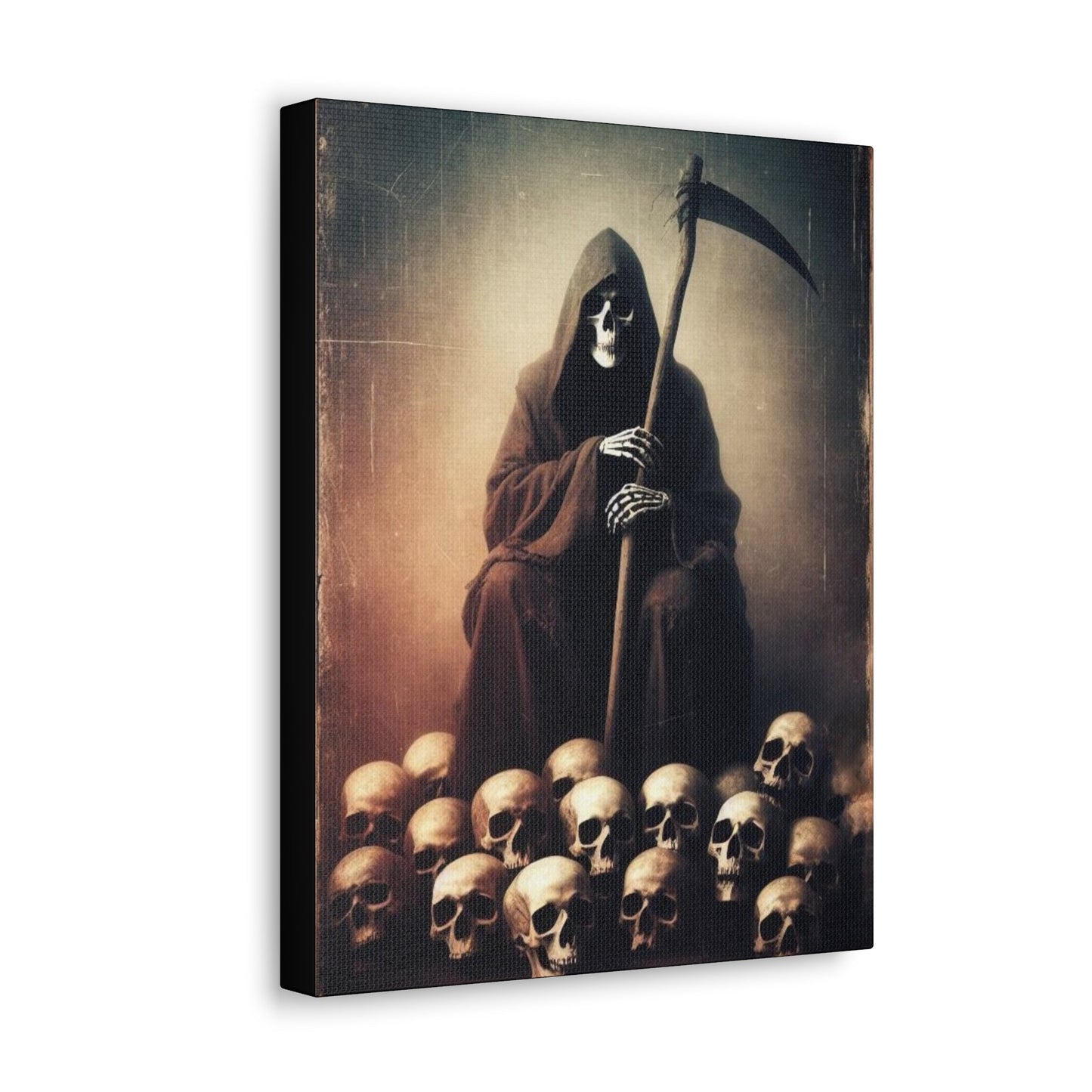 Reaper Sitting On Pile Of Skulls Canvas Gallery WrapCanvasVTZdesigns11″ x 14″1.25"Art & Wall DecorCanvascanvas art