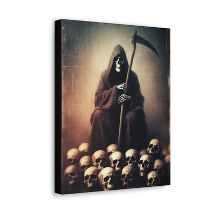 Reaper Sitting On Pile Of Skulls Canvas Gallery WrapCanvasVTZdesigns11″ x 14″1.25"Art & Wall DecorCanvascanvas art