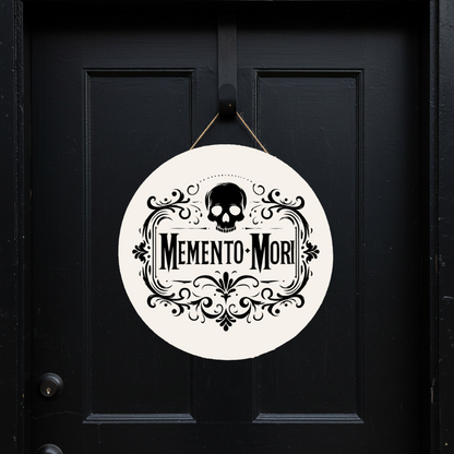 Memento Mori 12" Wood Sign